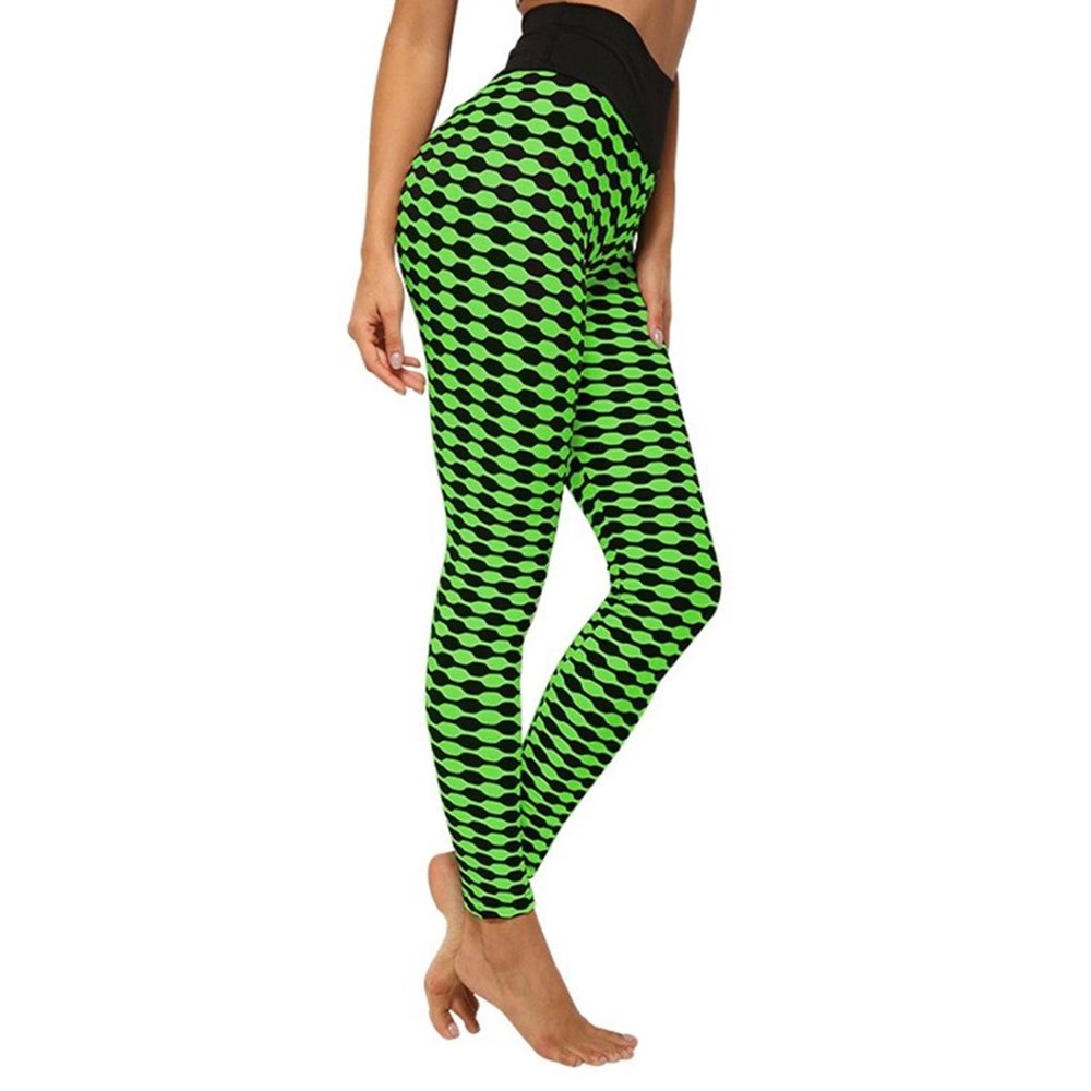 Booty Lift Waves - Purple - Printed Brazilian Style Women's Leggings Large